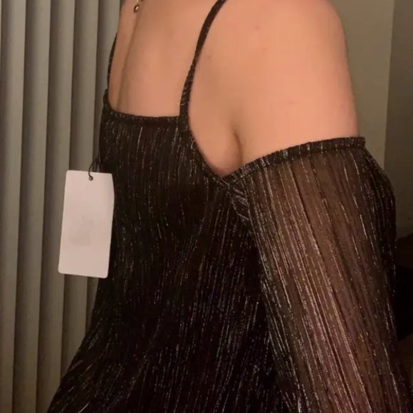 PARTY WOMEN'S TOP SHINY BRAND NEW MANGO - Picture 2 of 5